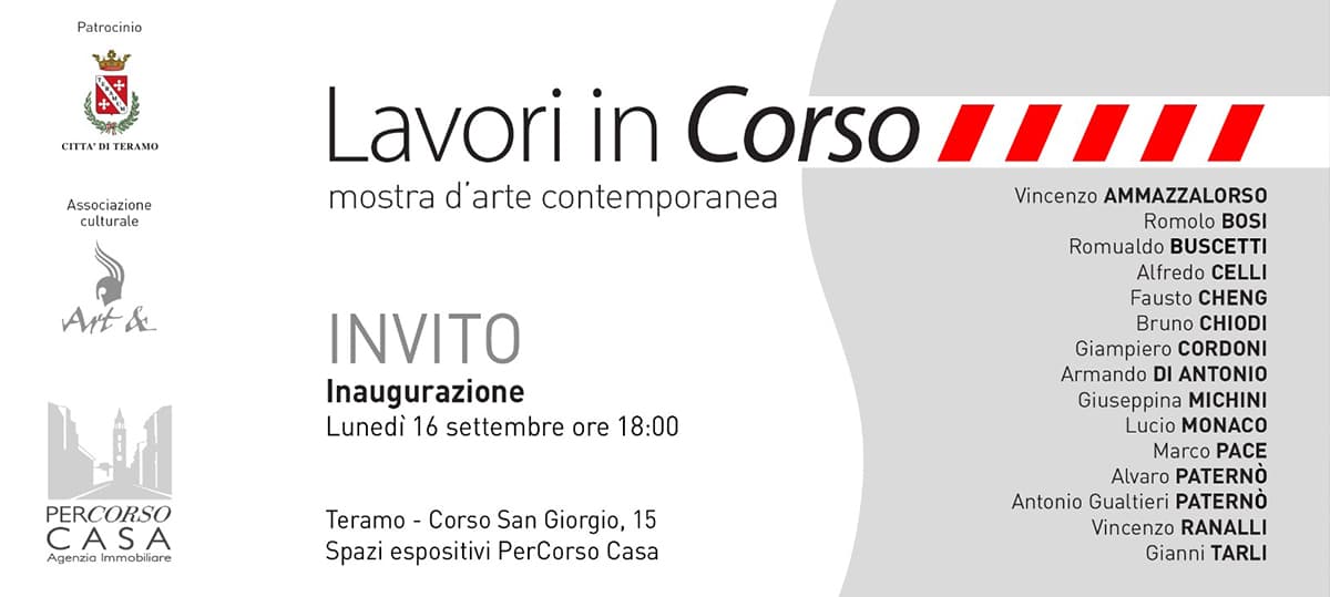 LAVORI IN CORSO - Mostra d'arte contemporanea